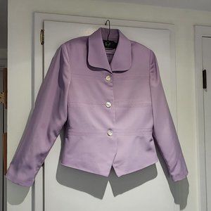 Styleworks Lilac Blazer size 10 with abalone buttons